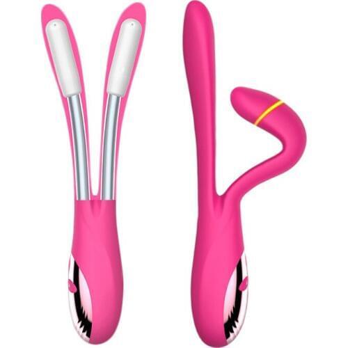 Double vibrator 9 Speeds G-Spot Clitoris Stimulate Rechargeable Waterproof Vibrators for Women sex toys for couples