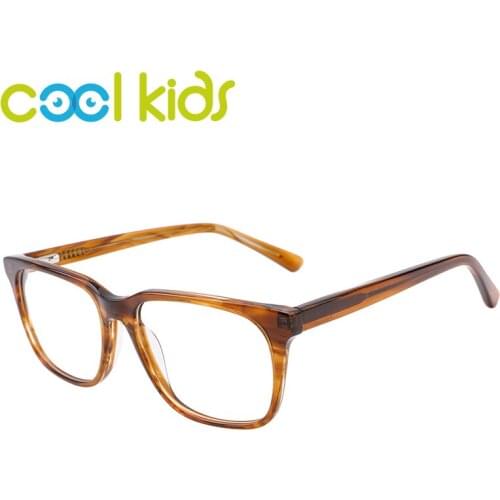 COOL KIDS Kids Glasses Frame Acetate Anti-blue Optical Prescription with Clear Lens Rectangle Myopia Children Computer Glasses