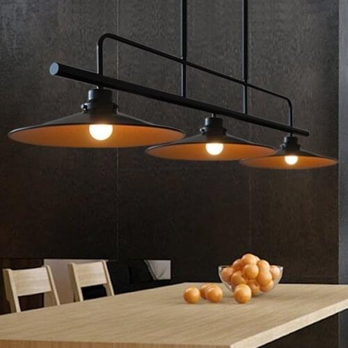 Loft vintage pendant lights Iron Pulley Lamp Bar Kitchen Home Decoration E27 Edison Light Fixtures