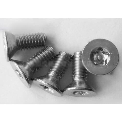 M5 M6 Pentagonal Star Screw Flat head Security Fives Point Screws Bolts Length 8mm-30mm