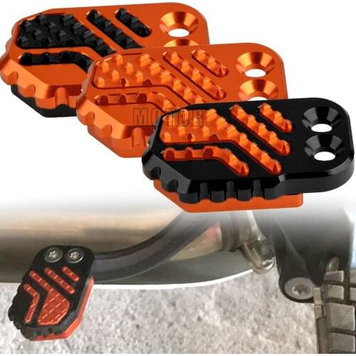 For 125-540cc bikes Husqvarna 125-501cc Motorcycle 690 Enduro Rear Foot Brake Lever Peg Pad Extension Enlarge Extender