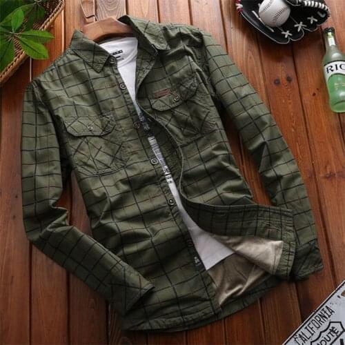 Large Size Men Outdoor Autumn Winter Fleece Shirts Plus Velvet Thick Thermal Tactical Shirts Fishing Climbing Hiking Warm Shirts