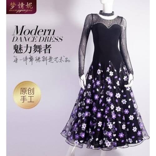 Customize New ballroom dance dress standard ballroom waltz dresses ballroom dance competition dresses custom made M187