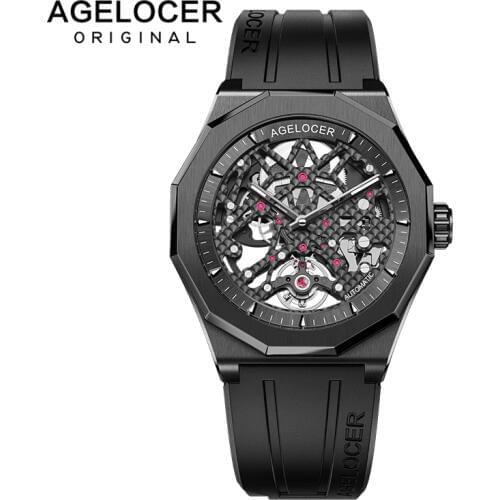 Switzerland Watches AGELOCER Original Mens Automatic Watch Self-Wind Fashion Men Mechanical Wristwatch 80 Hours Power Reserve
