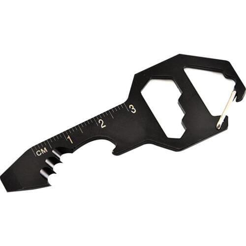 Beer Bottle Opener Keychain Multi-Function Pocket Stainless Steel Beer Bottle Opener Mini Portable Screwdriver For Camping