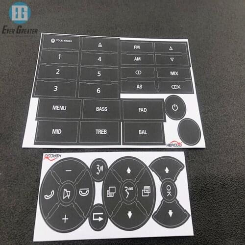 Custom Plastic PVC PP PC Instrument Control Panel Car Dashboard Sticker