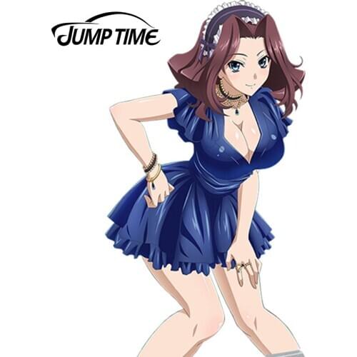 JumpTime 13cm x 7.3cm Sexy Car-Styling Vehicle Anime High School DxD Burent Creative Car Stickers Waterproof Accessories