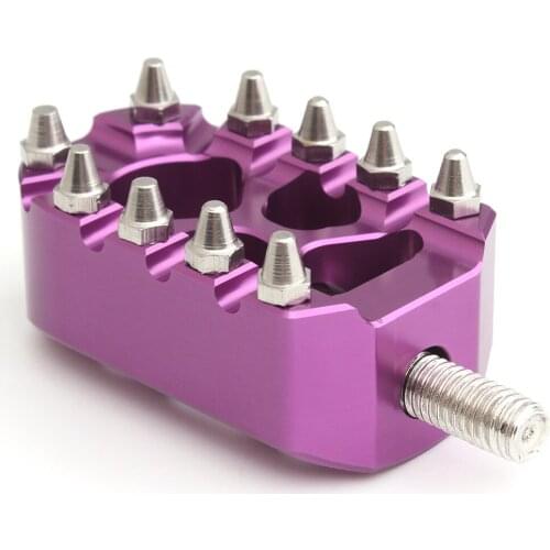 Anti-Skid Knurled Motorcycle Shifter Peg For Harley Touring Softail Dyna Sportster Purple Aluminum MX Gear Shift Brake Foot Rest