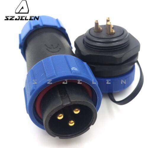 SP2110/SY2112, 3 pin Waterproof cable connectors wire connectors male female connector automotive electrical wire connectors