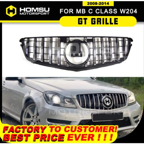 Year 2008 2009 2010 2011 2012 2013 2014 For Mercedez C204 W204 Gt Grille For c63 C180 C200 C300 Front Mesh 63 Grill