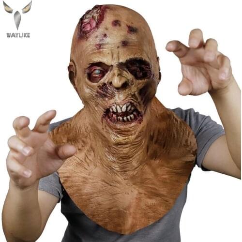 WAYLIKE Halloween Horror Latex Mask Monster Scary Mask Suit For Halloween Easter Party Mask