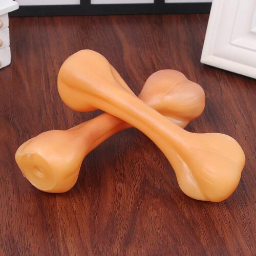 1pcs Dog Puppy Bone style Molars Rubber bone toys pet Chew Squeaker Squeaky Sound toys Training Chew Bite Resistant pet dog toys