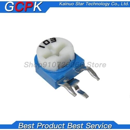 20pcs RM063 RM-063 100 200 500 1K 2K 5K 10K 20K 50K 100K 200K 500K 1M ohm Trimpot Trimmer Potentiometer variable resistor