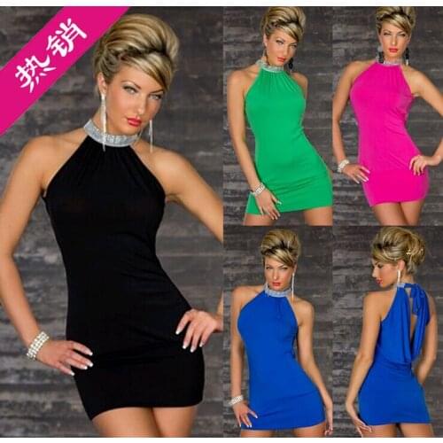 4 Colors Sexy lingerie Mini Dress Club Wear Dance Party Dress M084