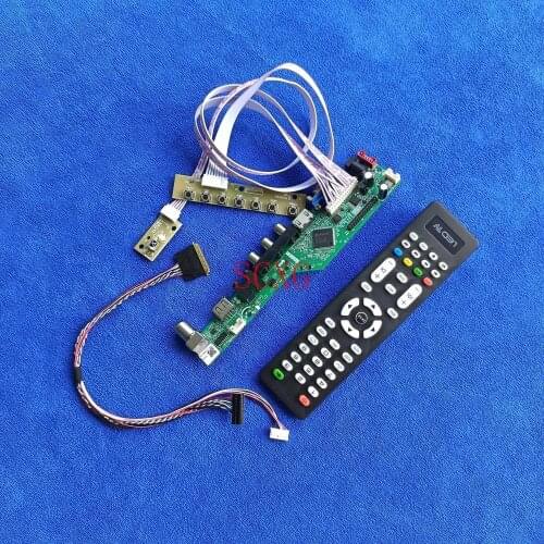 40-Pin LVDS LCD LED Fit M101NWT2/M101NWT4 Monitor controller drive board 1024*600 Kit Signal analog AV VGA USB HDMI-compatible