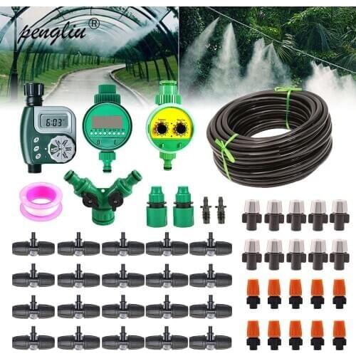 8 / 11mm hose garden irrigation kit cooling system sprinkler watering kit automatic home garden lawn spray irrigation
