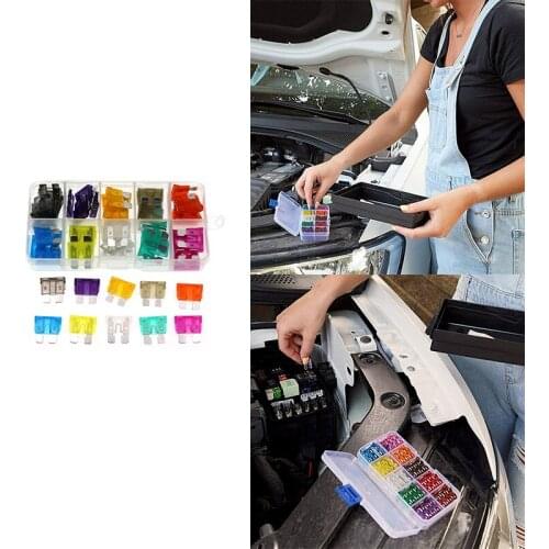 Car Blade Standard Fuses Set 2A 3A 5A 7.5A 10A 15A 20A 25A 30A 35A AMP Automotive-Blade-Fuse Assorted Set