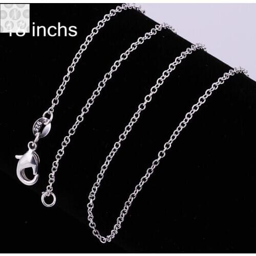 C001 Hot sale fashion different sizes N925 Silver color snake chain