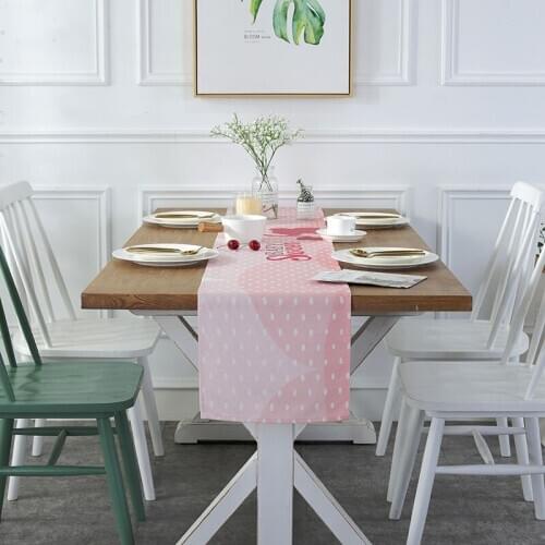 DEFU table runner fashion simple Modern table cloth waterproof linen Wedding Non-slip Pads Placemat Party Home hotel textile