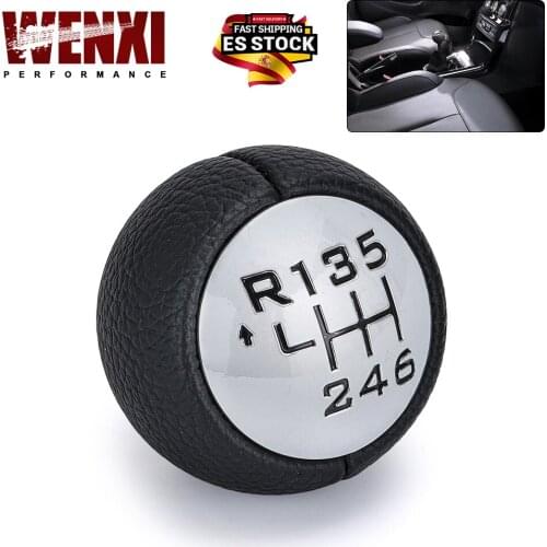 For PEUGEOT 307 308 3008 407 5008 807 PARTNER B9 TEPEE Gear Shift Knob 6 speed for citron C3 (A51) C4, C4 Picasso GSK80
