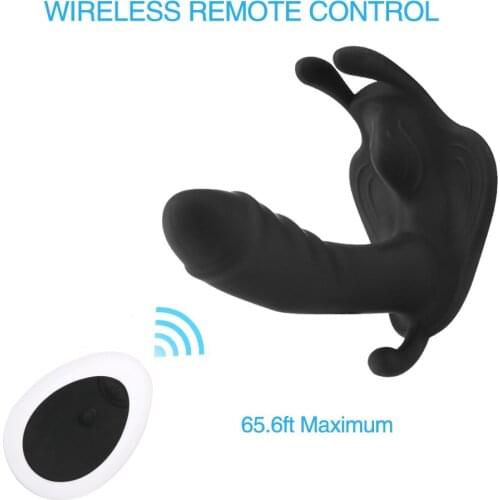 Wear Dildo Butterfly Vibrator Sex Toys for Couple Orgasm Masturbator Wireless Remote Control Dildo Vibrators for Women Panties