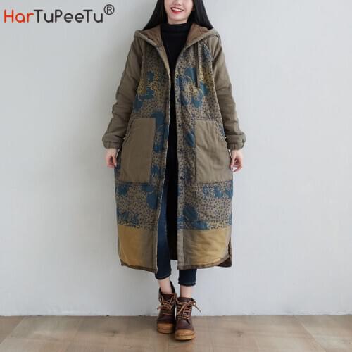 Женские длинные тренчи HARTUPEETU China At AliExpress