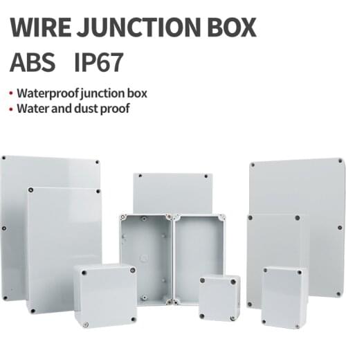 IP67 Waterproof Electronic Safe Case Wire Junction Box Plastic Boxes ABS Waterproof Enclosure Box Plastic Organizer