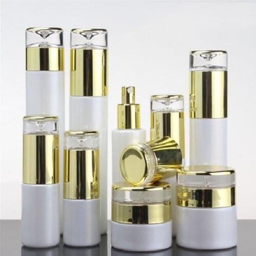 Spray Bottle Cosmetic Container Lotion Pump Refillable Empty Bottle Cream Jar Emulsion Bottle 30g 50g 20ml 30ml 100ml 120ml 8Pcs