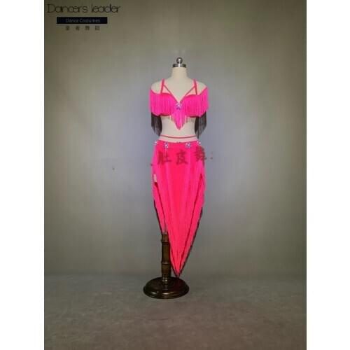 2020 new belly dance performance suit oriental dance practice suit 2020 new tassel Latin fusion inspiration