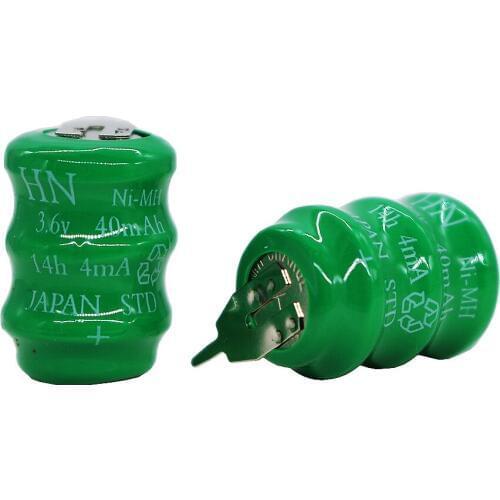 MasterFire 20pcs/lot Original 3.6V 40mAh Ni-MH battery data backup NiMH battery memory cell PLC industrial batteries