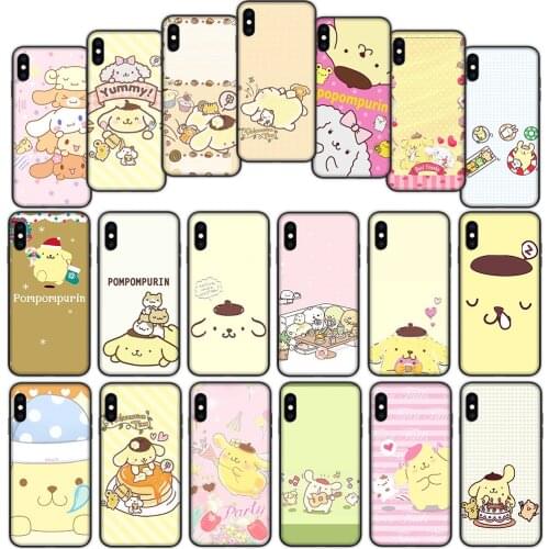 Cute PomPomPurin lovely Soft Cover Case for iPhone 12 11 Pro X XS XR Max