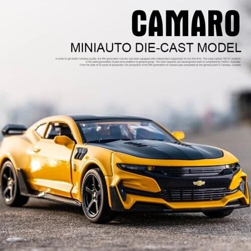 1:32 Chevrolet Camaro Sports Alloy Car Diecasts & Toy Vehicles Sound Light High Simulatione Metal Car Model Toys For Kids Gift