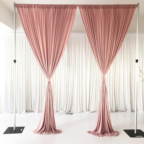 2010 December New Design New Fabric Hot Sale Blush Pink Curtain Drape Wedding Backdrop
