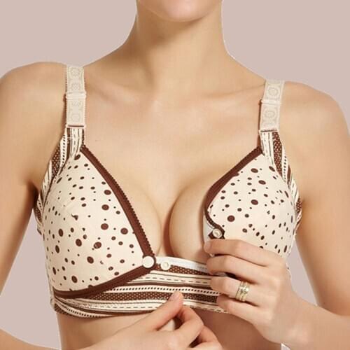 PatPat 2021 New Arrival Cozy Print Nursing Bra Breastfeeding Bra Pregnancy Clothes Maternity Feeding Bra for Soutien