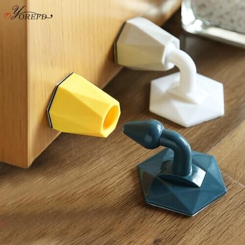 OYOREFD Anti-collision Silicone Door Stopper Protector Puertas Doorstopper Home Door Buffer Mute Safety Protector Door Stop