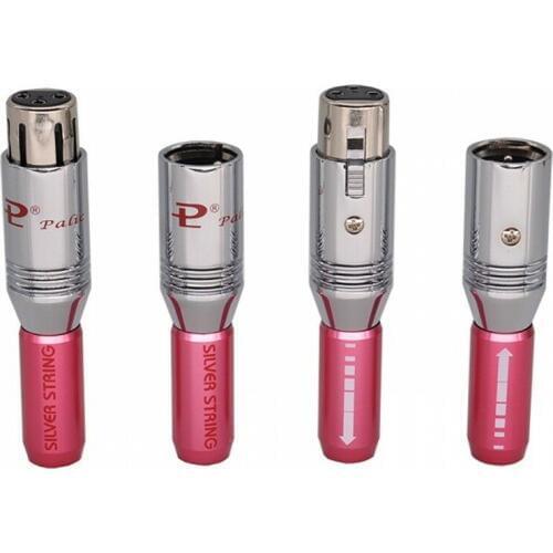 Palic High Quality Rhodium plated 3-Pin XLR Connector Plug MIC Male/Female