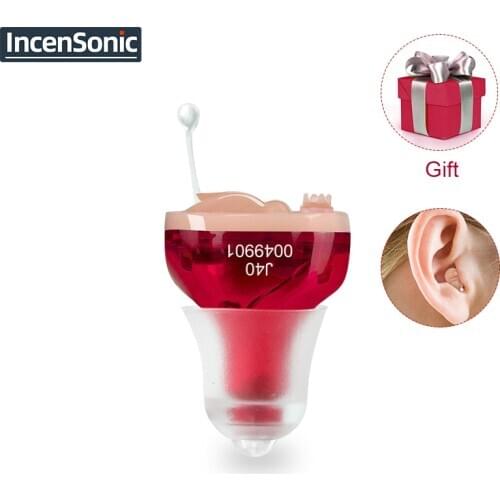 IncenSonic Hearing Aid audifonos J40 Portable Mini Hearing Aids Sound Amplifier In the Ear Hearing Amplifier for the Elderly