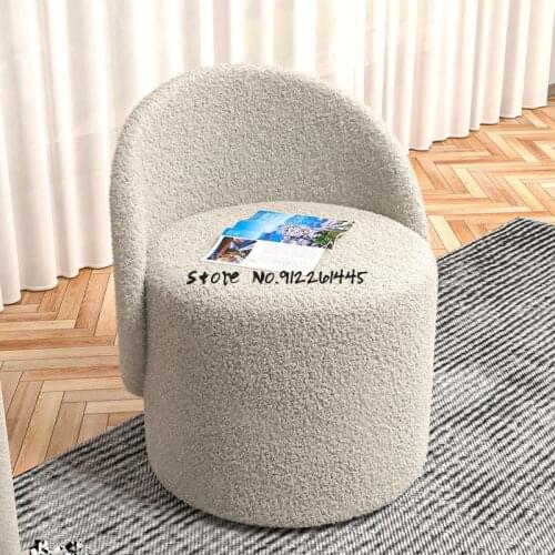 Makeup Dressing Stool Design Dressing Chair Bedroom Light Luxury Minimalist Backrest Stool Household Makeup Chair Net Red Stool