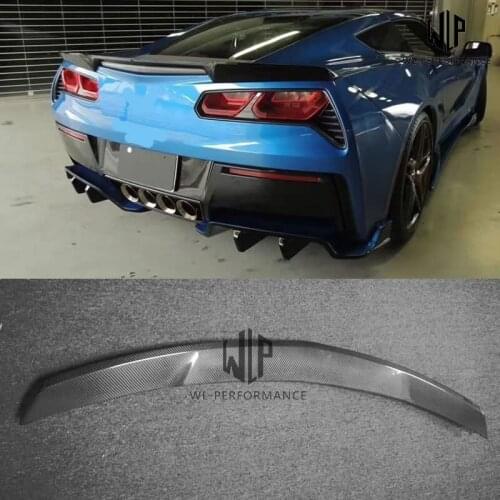 C7 Car Styling High quality Carbon fiber Rear Spoiler wing For Chevrolet Corvette C7 13-16