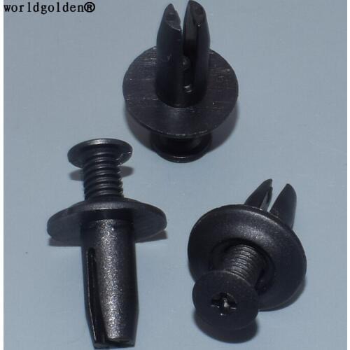 Worldgolden 100pcs plastic clip Rear Bumper Retainer for Ford W710250-S300