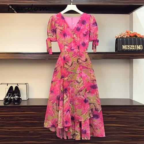 XING WEI SI Red Summer Dresses