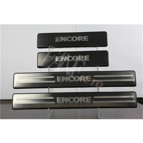 Stainless Steel Door Sill Scuff Plate Guard Sills Protector Trim For Buick Encore 2012-2018