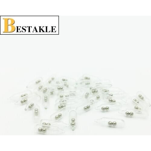 1000pcs Jig Fishing Lure Glass Rattles Insert Tube Rattles Shake Attract Fly Tie Tying Soft Lure Free shipping