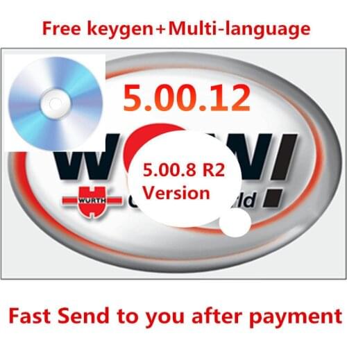 2021 Hot sale for WOW Wurth V5.00.12 V5.00.8 Multi-language With Free Keygen Send CD For Vd Tcs Pro Delphis DS150E Multidiag Car