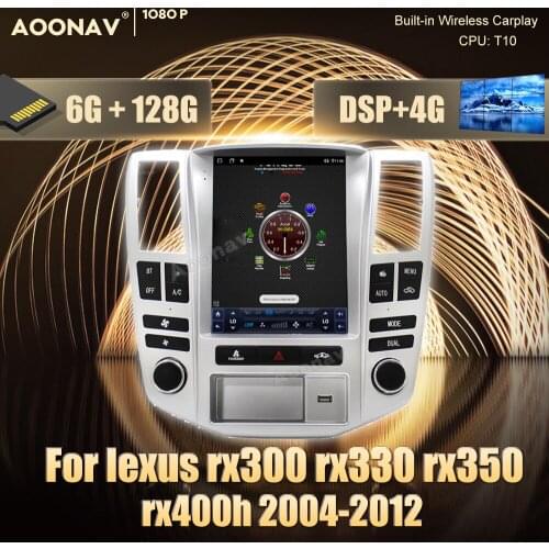 128GB Android 10 car radio For lexus rx300 rx330 rx350 rx400h 2004-2012 car stereo auto radio GPS navigator Audio Head Unit