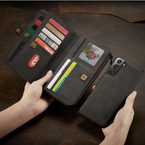 For Samsung Note 20 Case Retro Wallet Magnetic Cover Genuine Leather Case For Samsung Galaxy S21 S20 Note10 Plus Ultra A51 A71