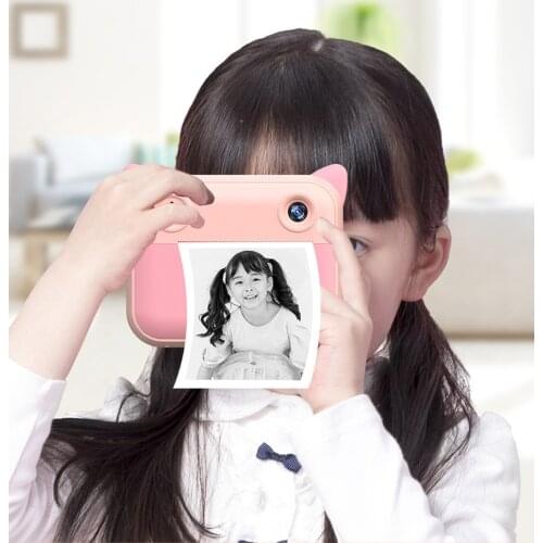 Childrens Camera Instant Print Camera For Kids Gift 1080P HD Digital Video Photo Camera Toys with Photo Paper Cute Child Camera