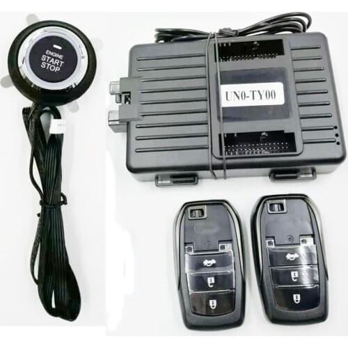 For Old Toyota Car Prado Land Crusier REIZ Crown VIOS Add Remote Control Push Button Start Stop System Keyless Entry System