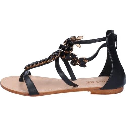 And… VEE sandals women leather black