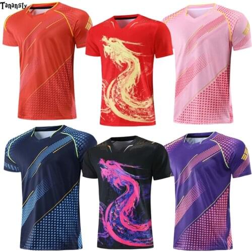 CHINA Camisa Badmington Shirt Table Tennis Customize Batminton T Shirt Mens Ping Pong Jersey Breathable Table Tennis Competition